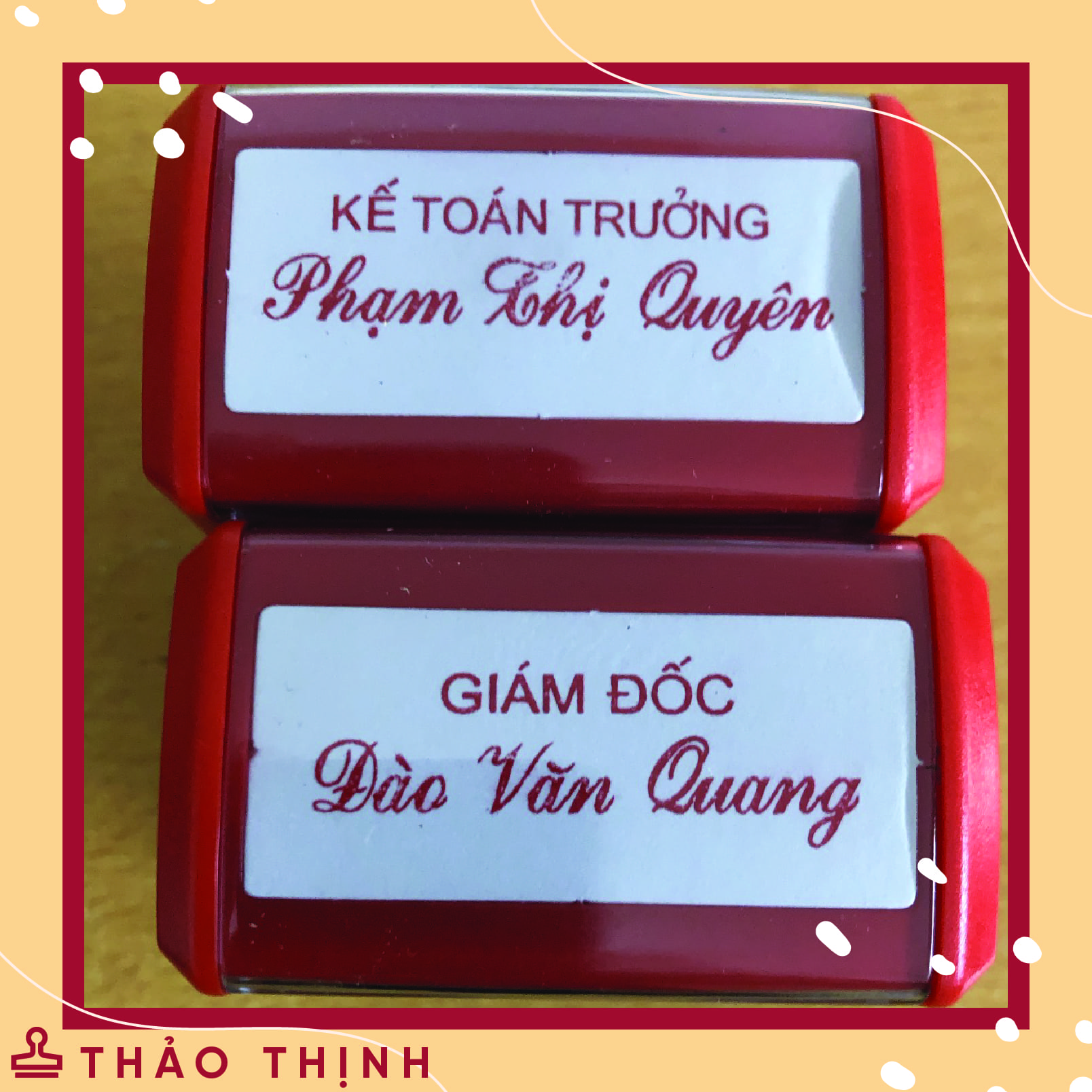 Dịch vụ khắc dấu lấy liền giá rẻ tại Hà Nội Dấu Chức Danh